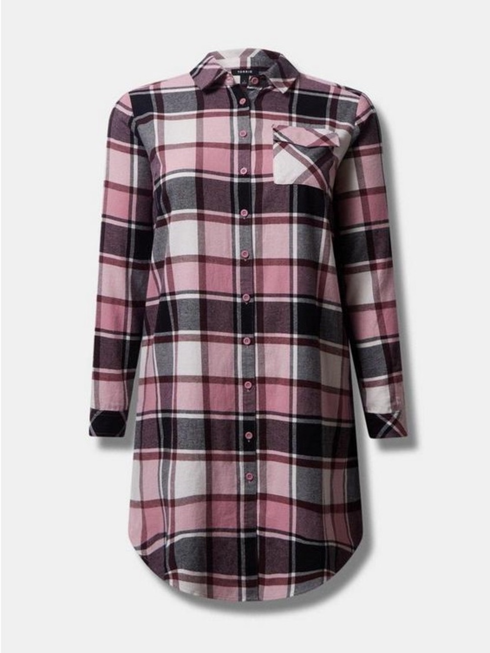 NEW Torrid Plaid Flannel Midi Shacket Size 3X 100 Cotton